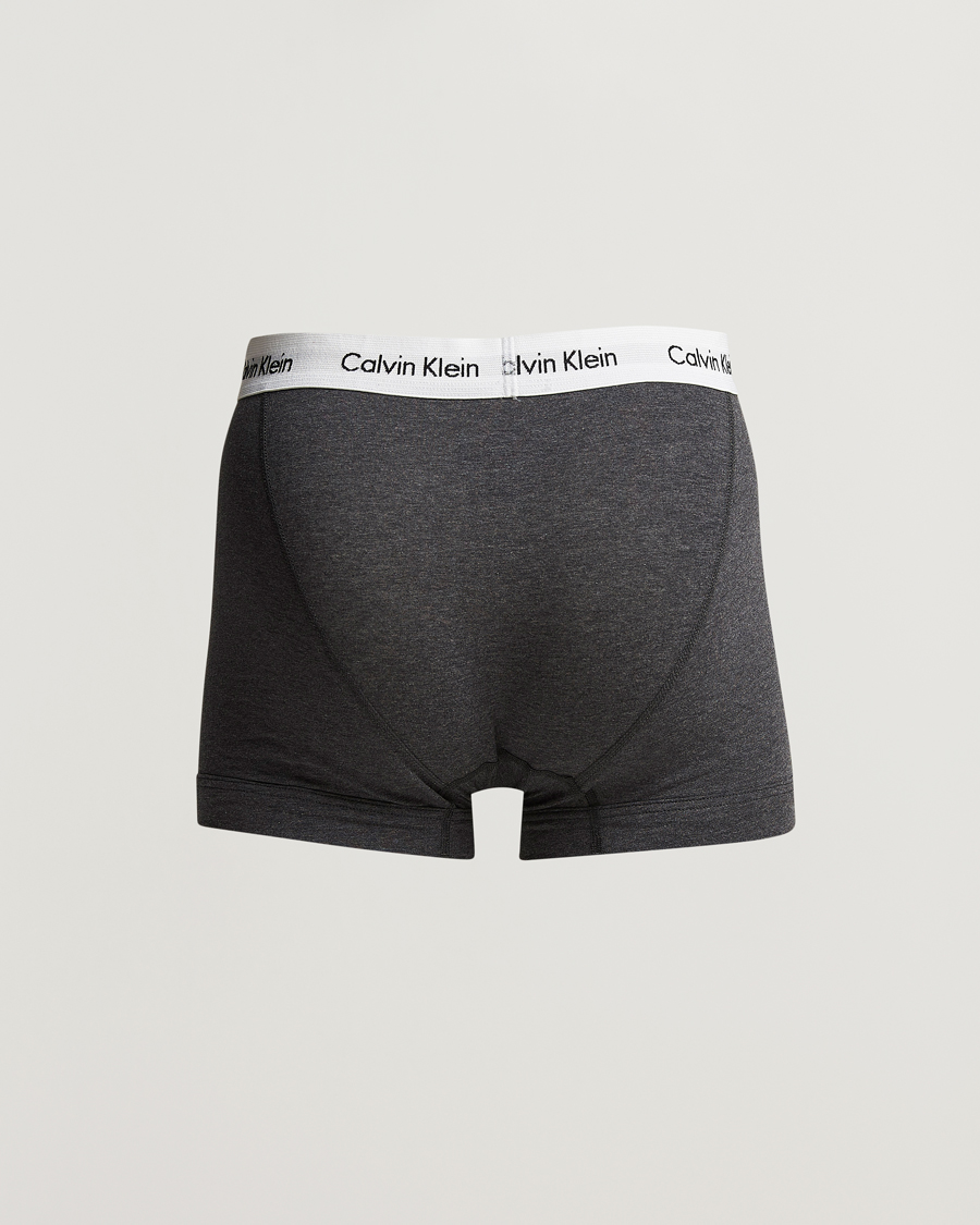 Herr | Underkläder | Calvin Klein | Cotton Stretch Trunk 3-Pack Charcoal/Yellow/Green