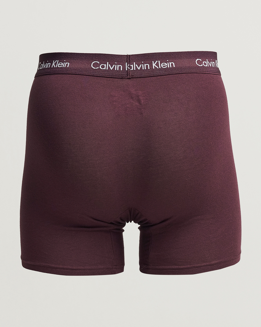 Herr | Underkläder | Calvin Klein | Cotton Stretch 3-Pack Boxer Breif Plum/Red/Beige