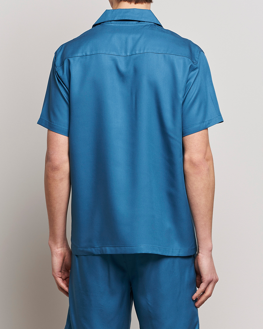 Herr | Skjortor | Calvin Klein | Lyocell Short Sleeve Loungewear Shirt Midnight