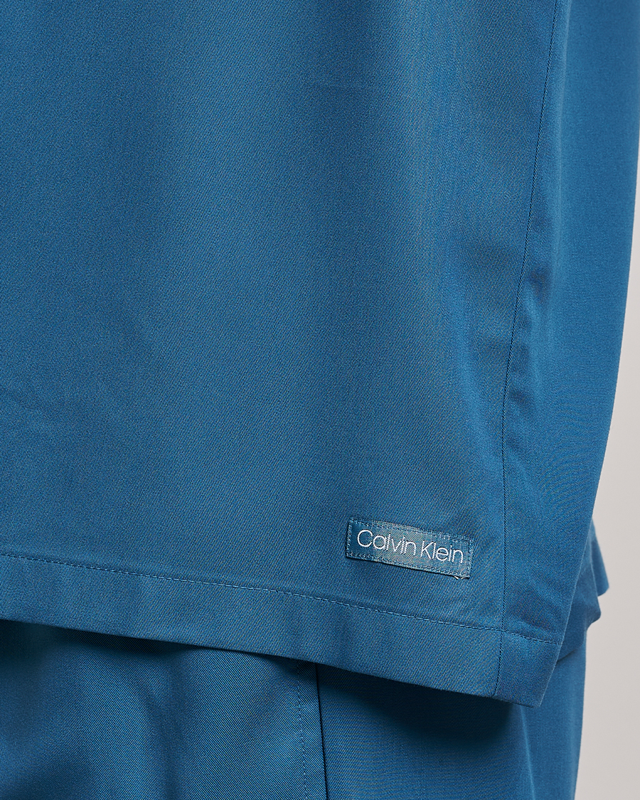 Herr | Skjortor | Calvin Klein | Lyocell Short Sleeve Loungewear Shirt Midnight