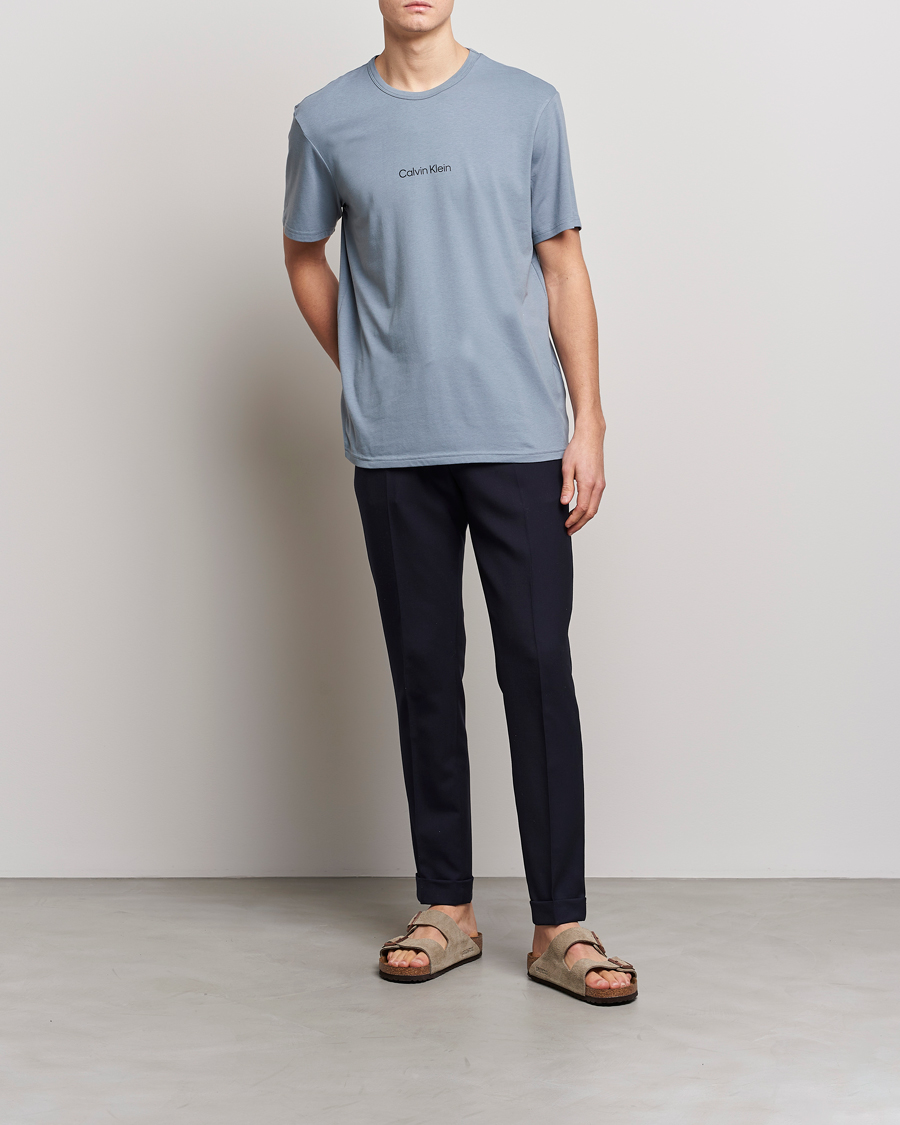 Herr | T-Shirts | Calvin Klein | Logo Crew Neck Loungewear T-Shirt Beloved Blue