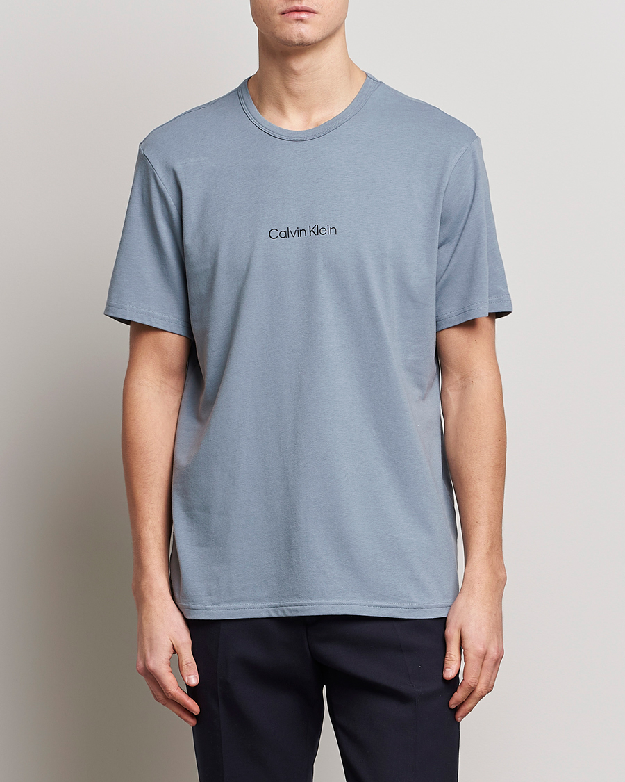 Herr |  | Calvin Klein | Logo Crew Neck Loungewear T-Shirt Beloved Blue