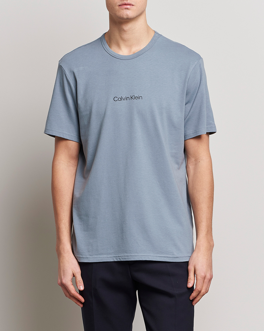 Herr | T-Shirts | Calvin Klein | Logo Crew Neck Loungewear T-Shirt Beloved Blue