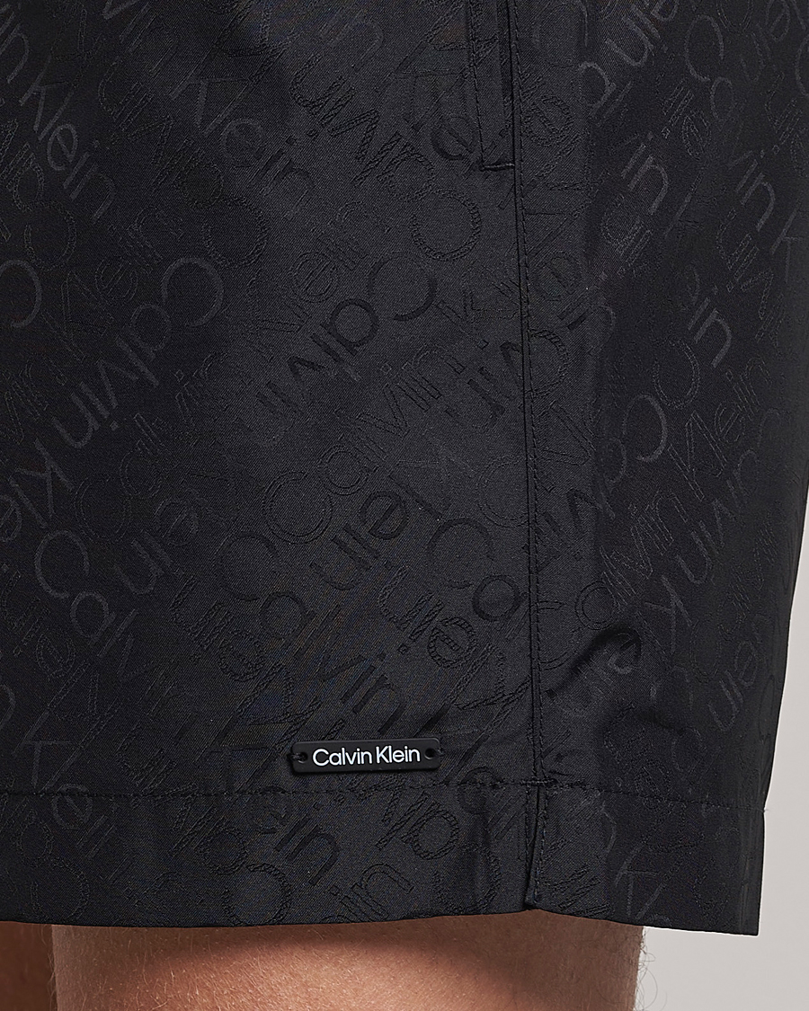 Herr | Badbyxor | Calvin Klein | Tailored Monogram Swimshorts Black