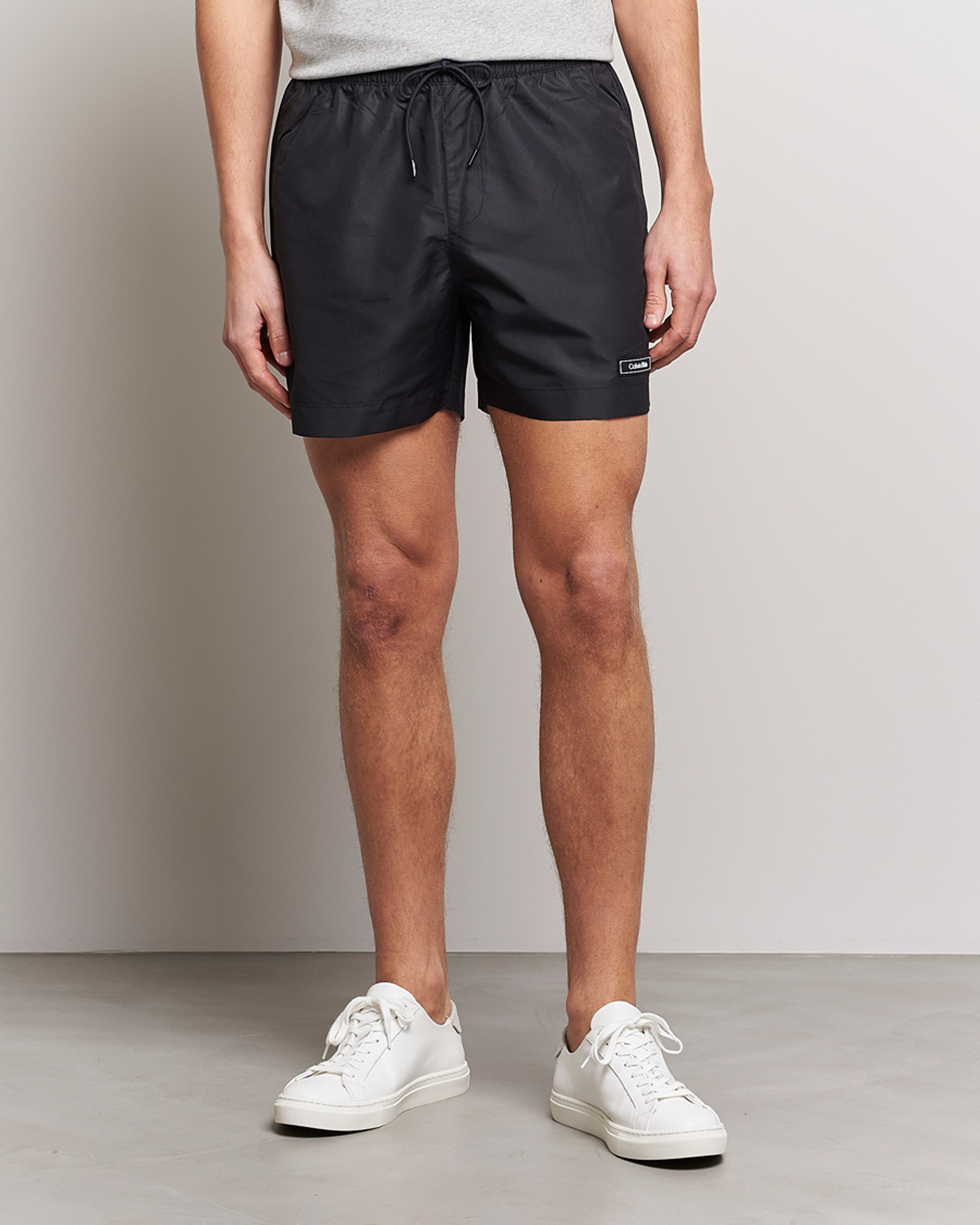Herr | Badbyxor | Calvin Klein | Logo Drawstring Swimshorts Black