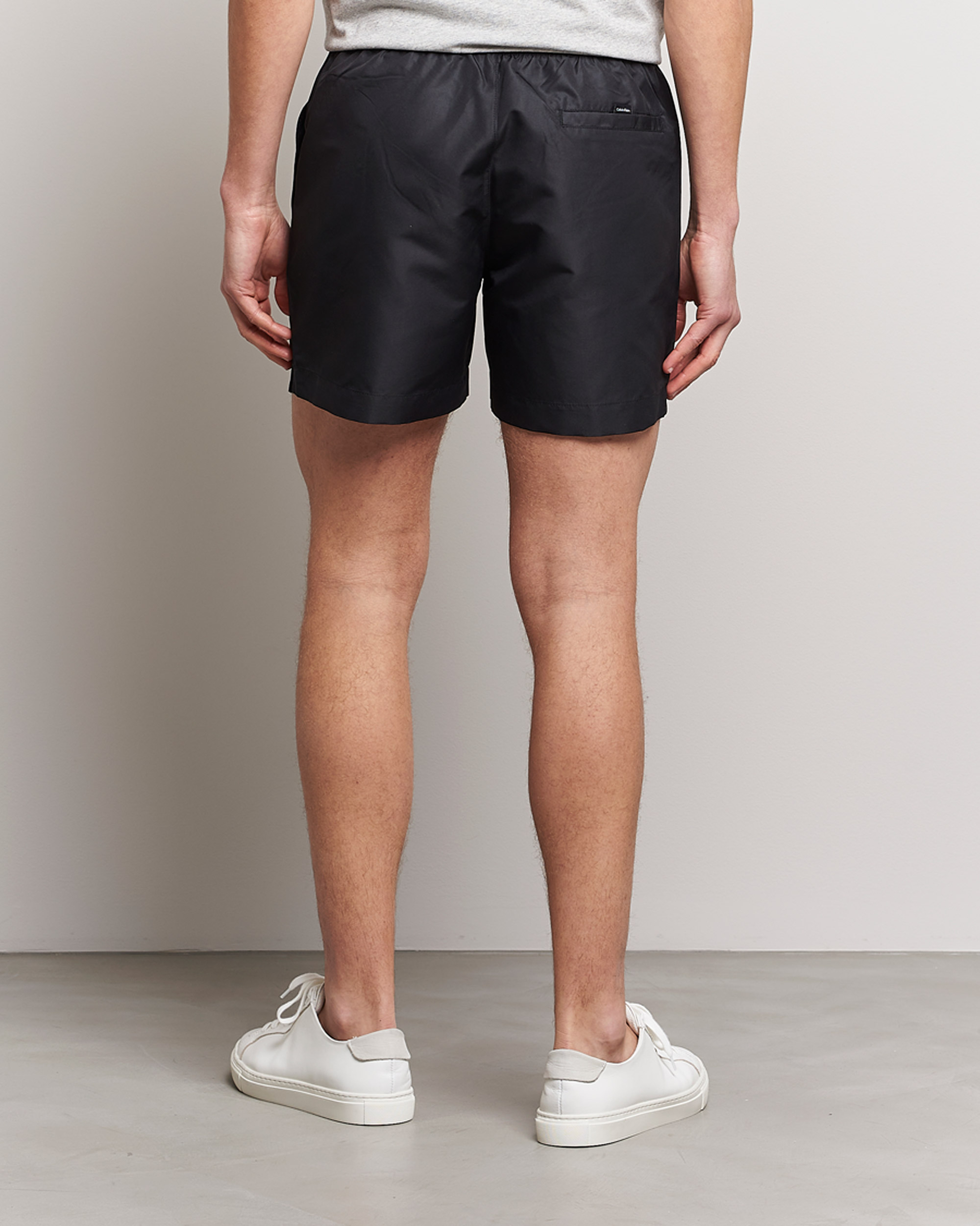Herr | Badbyxor | Calvin Klein | Logo Drawstring Swimshorts Black