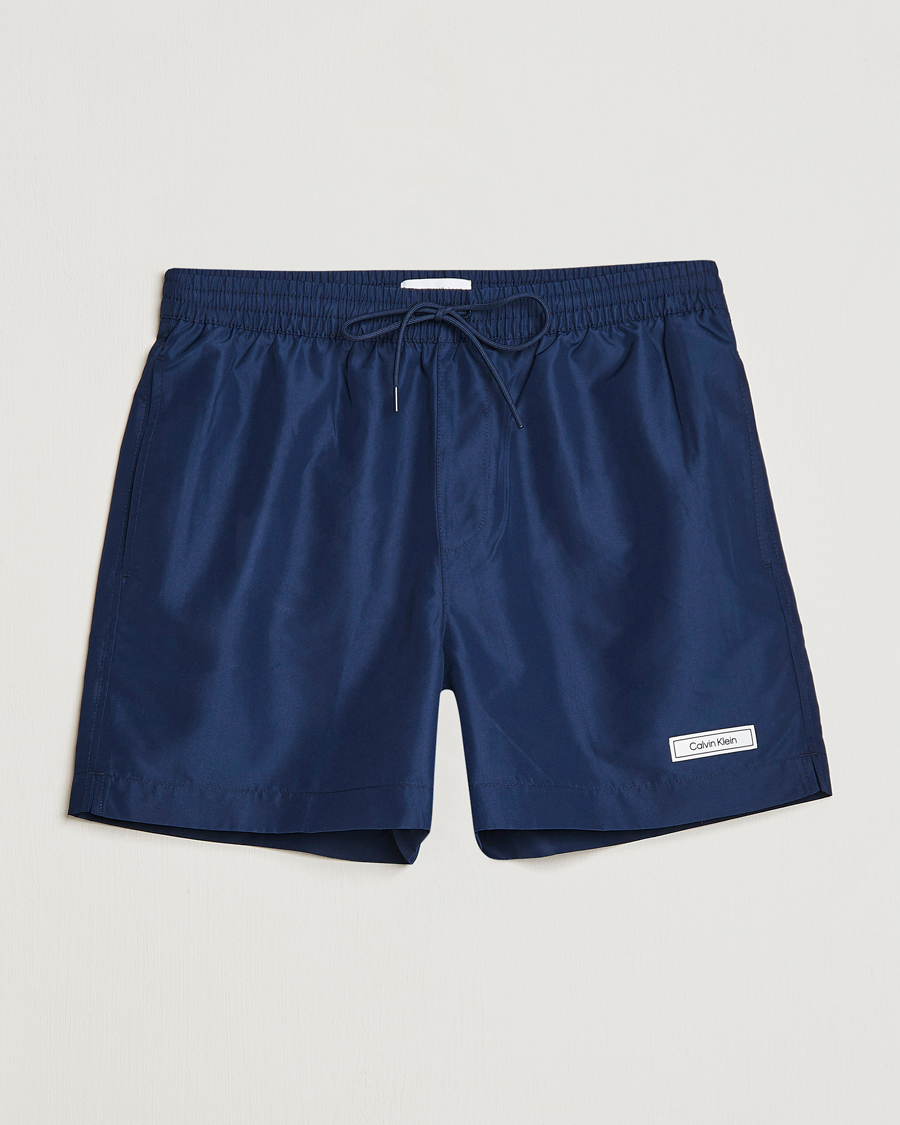Herr | Badbyxor | Calvin Klein | Logo Drawstring Swimshorts Navy Iris