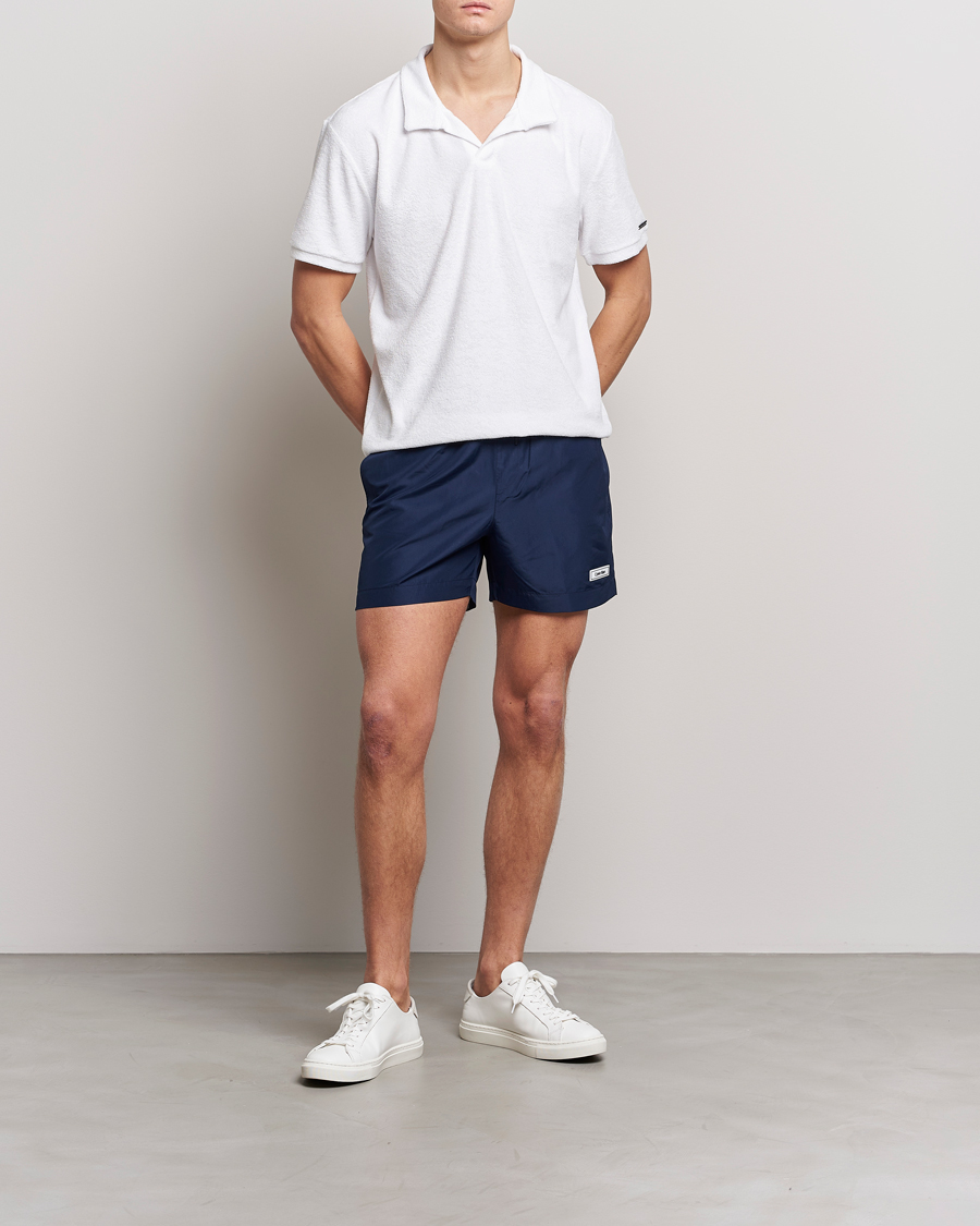 Herr | Badbyxor | Calvin Klein | Logo Drawstring Swimshorts Navy Iris
