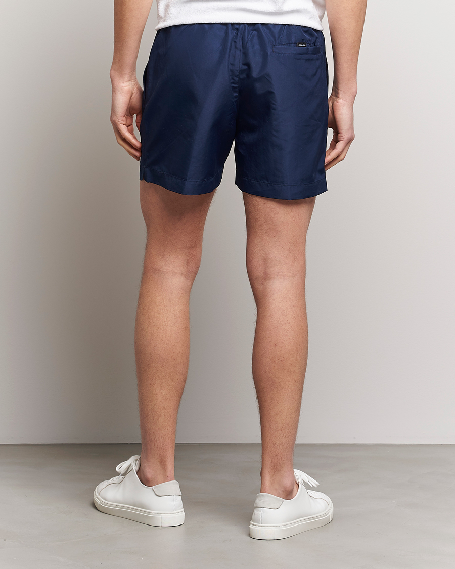Herr | Badbyxor | Calvin Klein | Logo Drawstring Swimshorts Navy Iris
