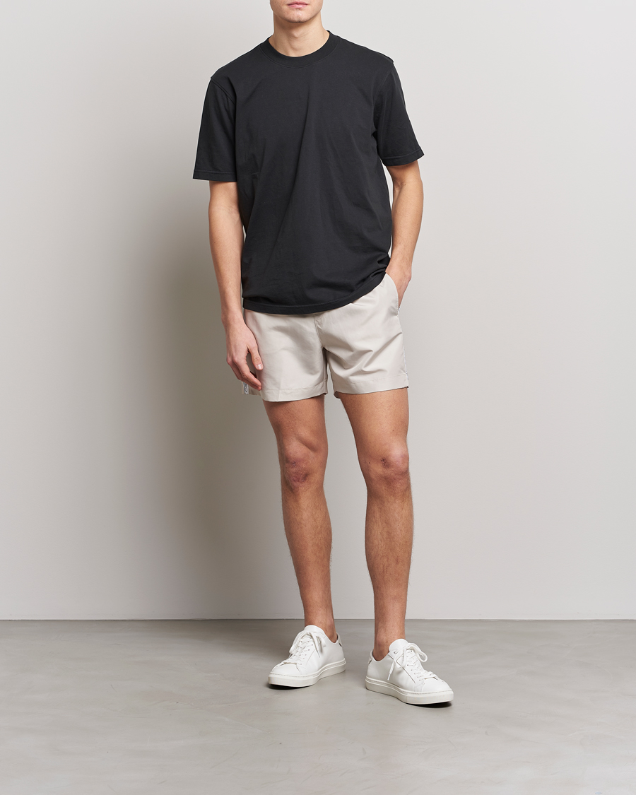 Herr | Badbyxor | Calvin Klein | Side Logo Drawstring Swimshorts Stony Beige
