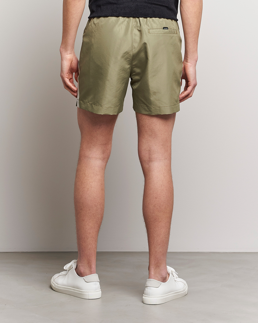 Herr | Badbyxor | Calvin Klein | Side Logo Drawstring Swimshorts Delta Green