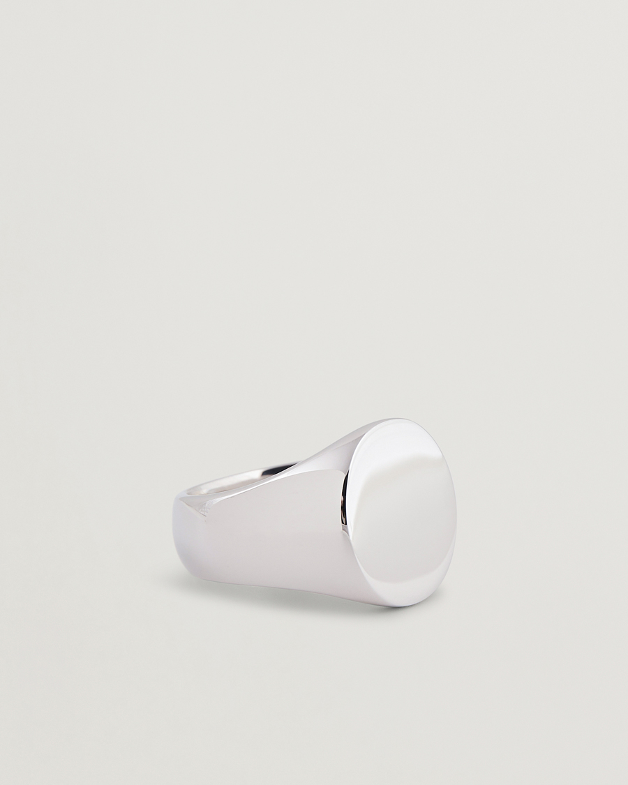 Herr | Smycken | Tom Wood | Oval Polished Ring Silver