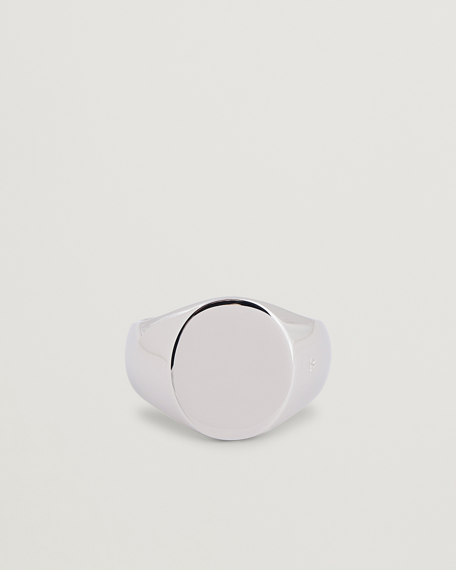 Herr | Smycken | Tom Wood | Oval Polished Ring Silver