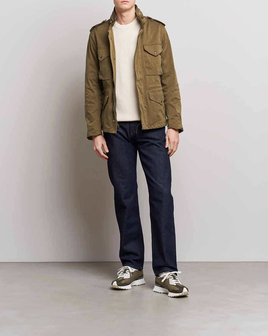 Herr | Jackor | Ten c | 9 oz OJJ Piece Dyed Short Field Jacket Olive