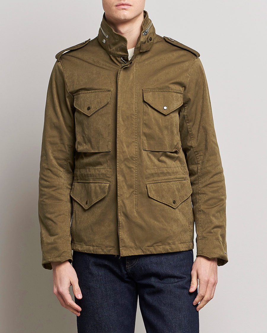 Herr | Jackor | Ten c | 9 oz OJJ Piece Dyed Short Field Jacket Olive