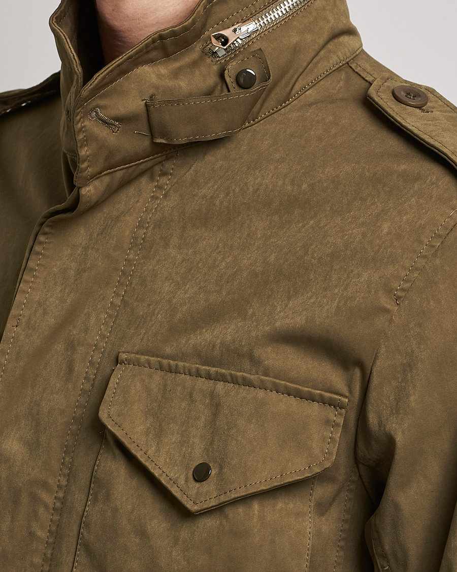Herr | Jackor | Ten c | 9 oz OJJ Piece Dyed Short Field Jacket Olive