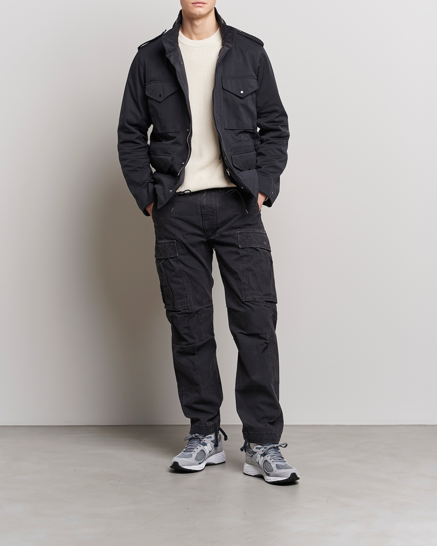 Herr | Jackor | Ten c | 9 oz OJJ Piece Dyed Short Field Jacket Navy