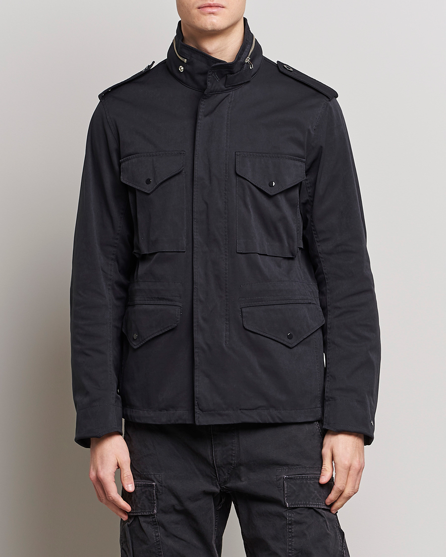 Herr | Jackor | Ten c | 9 oz OJJ Piece Dyed Short Field Jacket Navy