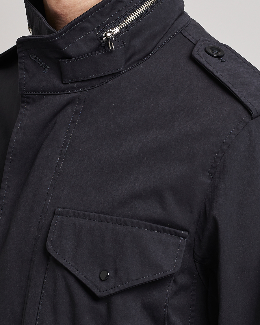 Herr | Jackor | Ten c | 9 oz OJJ Piece Dyed Short Field Jacket Navy
