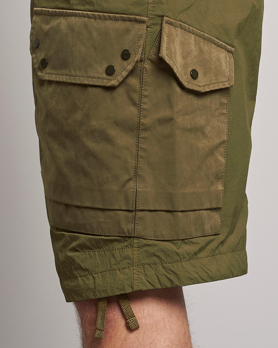 Herr | Shorts | Ten c | Garment Dyed Nylon Cargo Shorts Olive