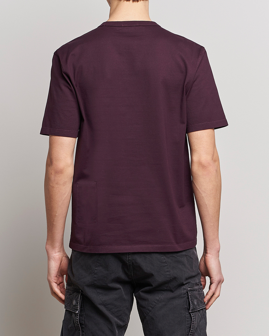 Herr | T-Shirts | Ten c | Garment Dyed Cotton Jersey T-Shirt Blackberry