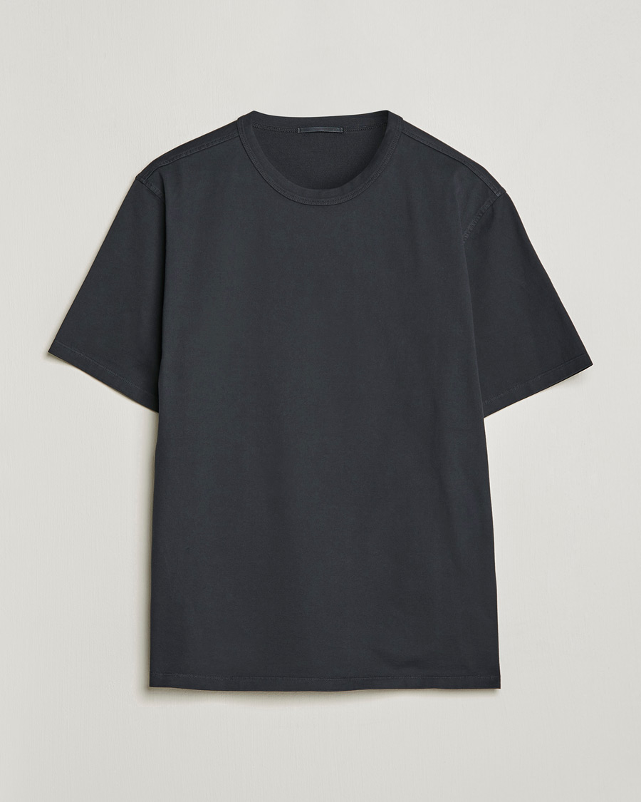 Herr | T-Shirts | Ten c | Garment Dyed Cotton Jersey T-Shirt Blue Grey