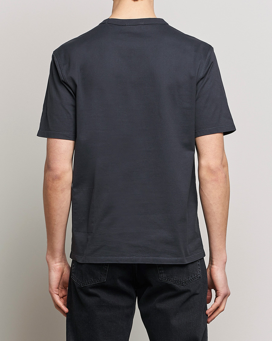 Herr | T-Shirts | Ten c | Garment Dyed Cotton Jersey T-Shirt Blue Grey