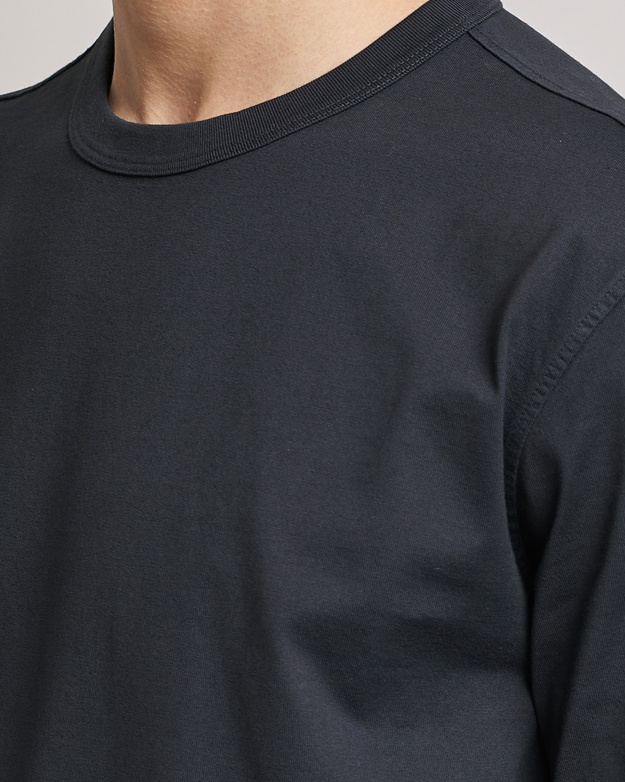 Herr | T-Shirts | Ten c | Garment Dyed Cotton Jersey T-Shirt Blue Grey