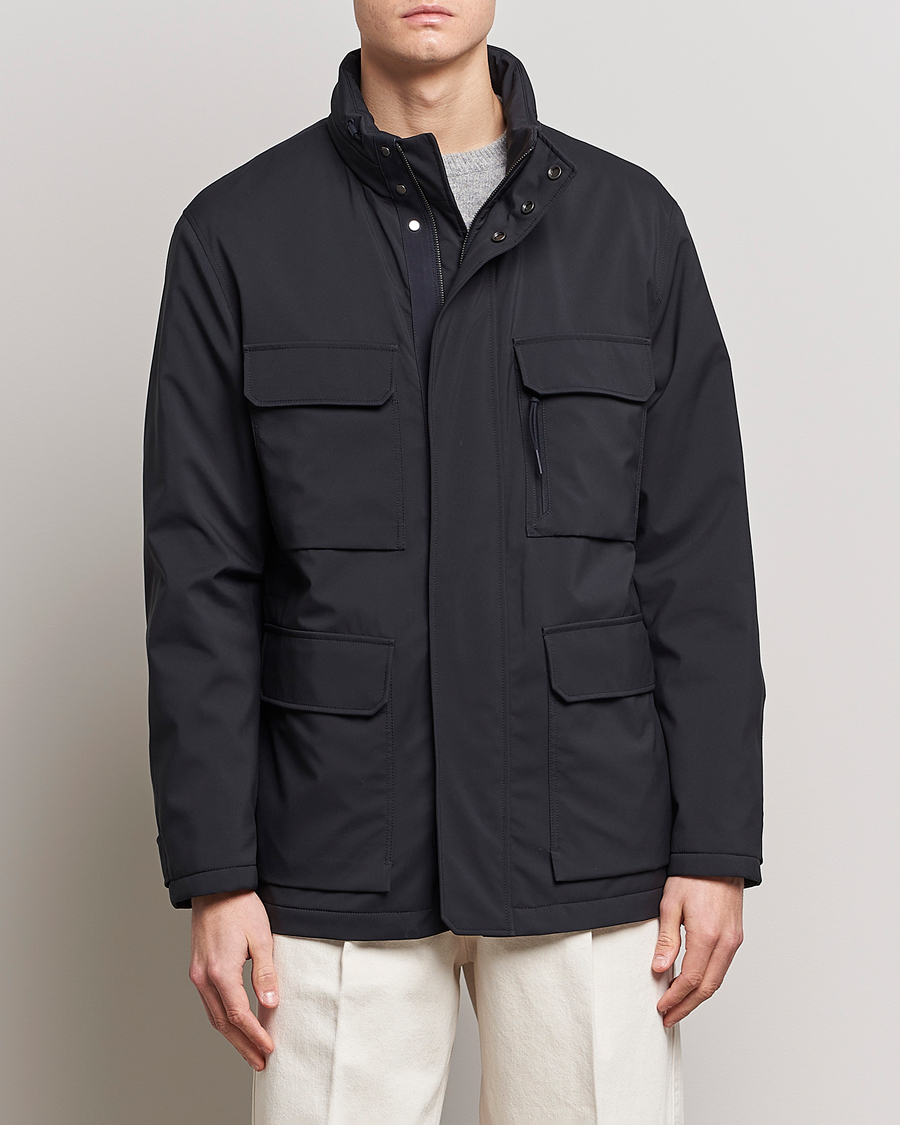 Herr | Field jackets | Zegna | Water Repellent Nylon Field Jacket Navy