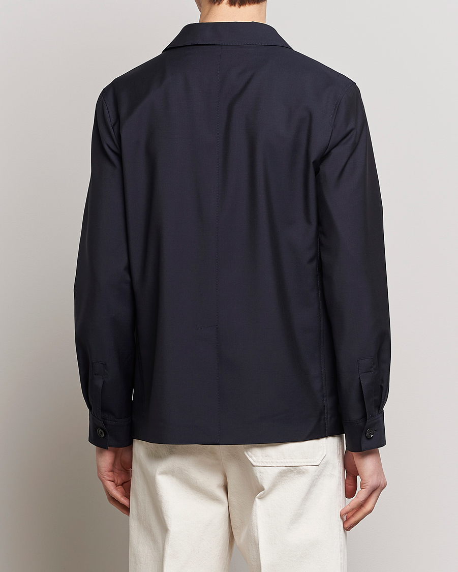 Herr | Jackor | Zegna | Wool/Mohair Chore Jacket Navy