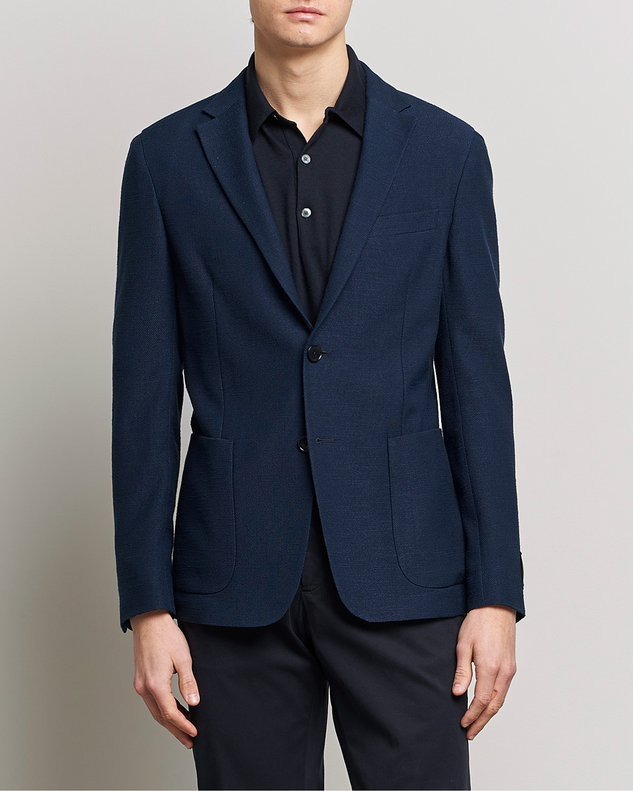 Herr | Zegna | Zegna | Cotton/Linen Informale Blazer Navy