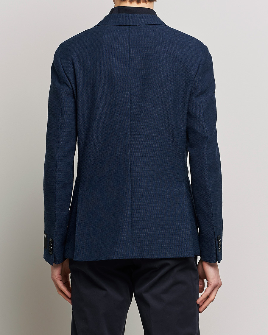 Herr | Kavajer | Zegna | Cotton/Linen Informale Blazer Navy