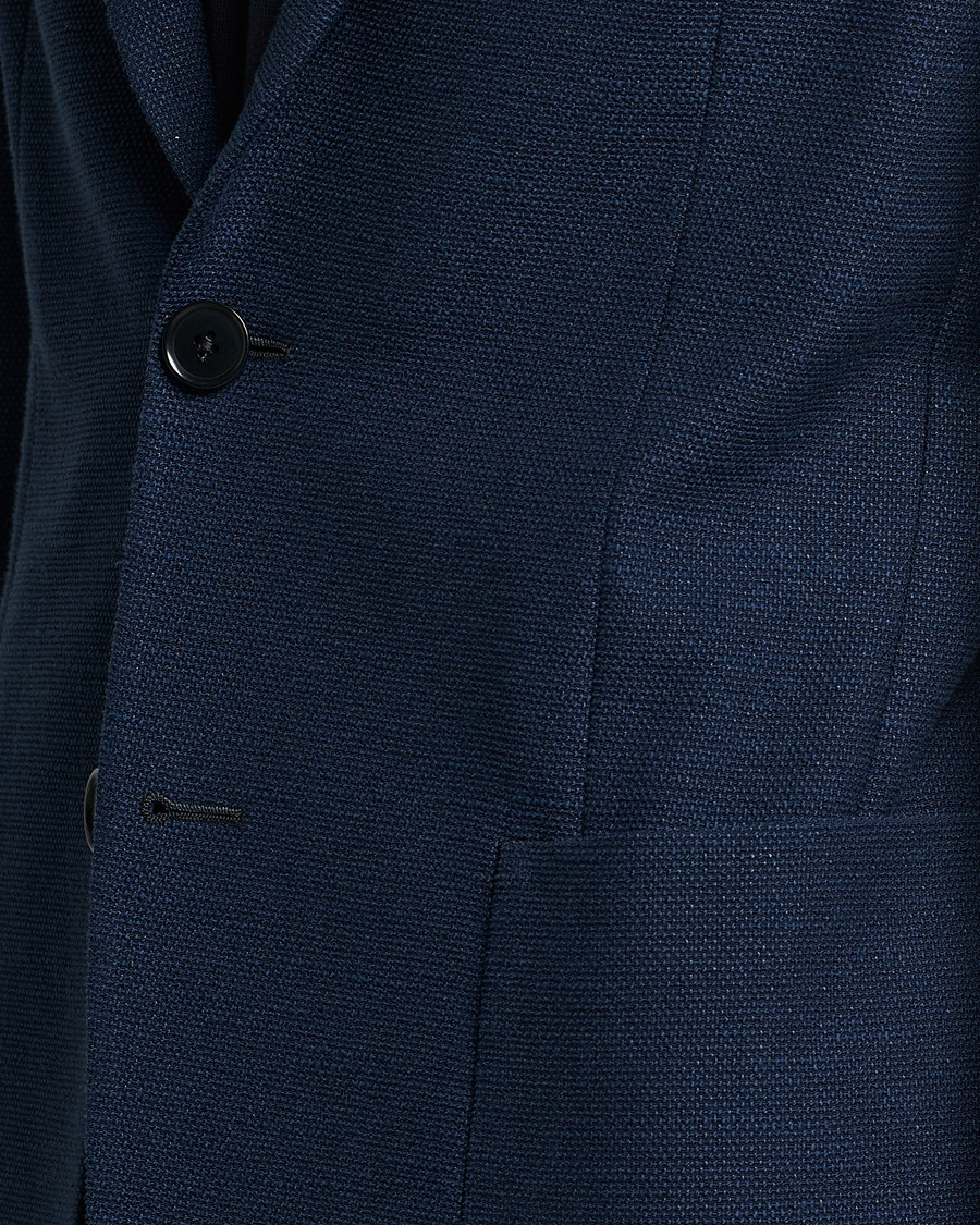 Herr | Kavajer | Zegna | Cotton/Linen Informale Blazer Navy