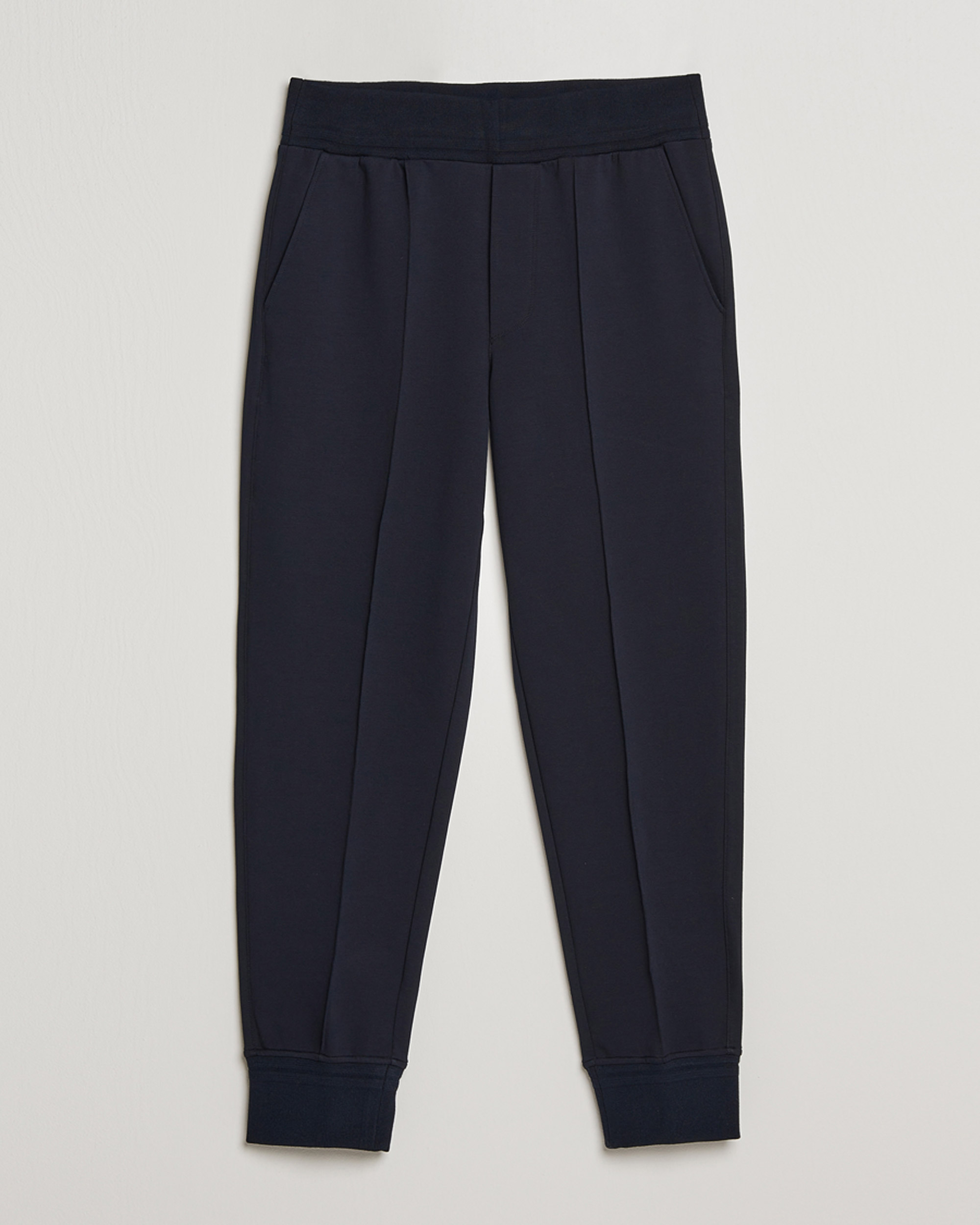 Herr | Byxor | Zegna | Cotton Stretch Joggers Navy