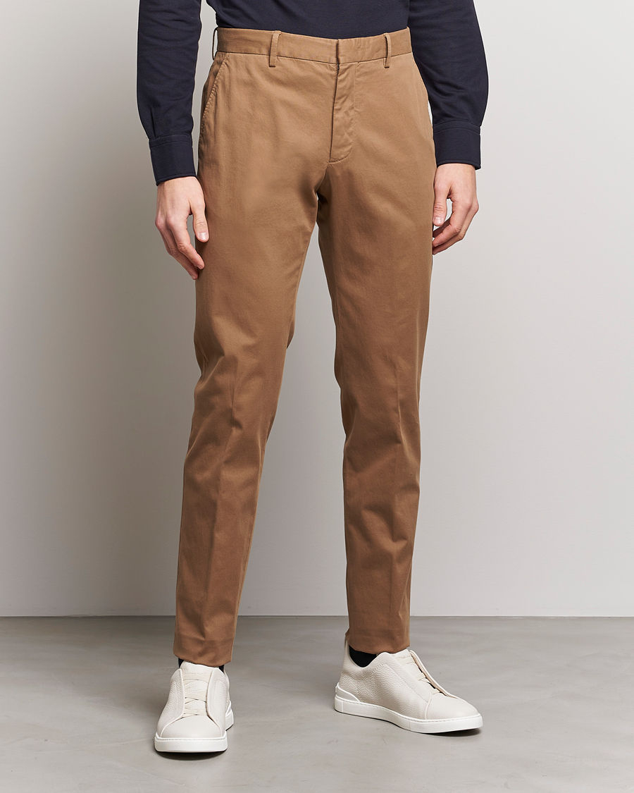 Herr | Zegna | Zegna | Slim Fit Premium Cotton Chinos Khaki