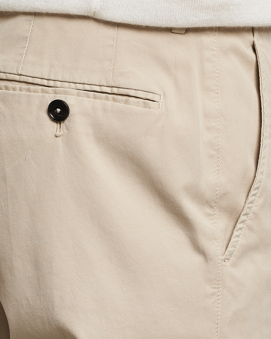 Herr | Byxor | Zegna | Slim Fit Premium Cotton Chinos Off White