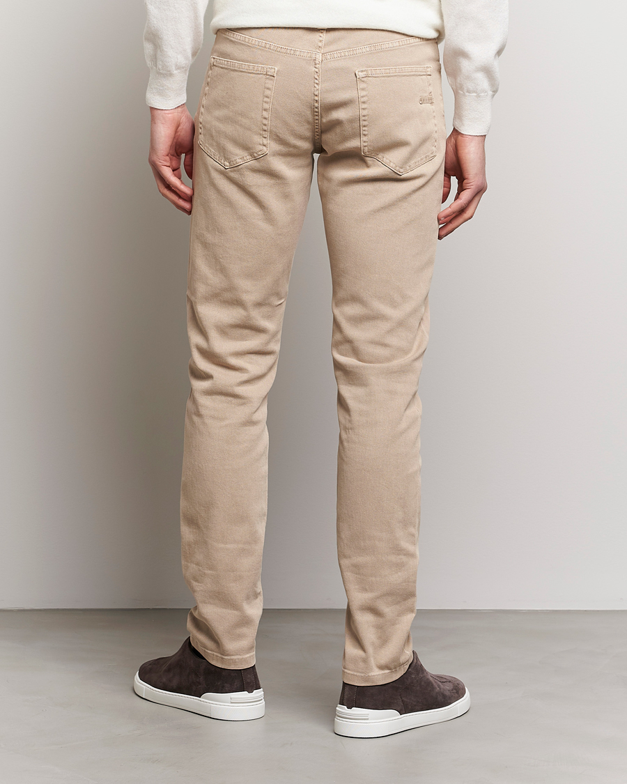 Herr | Byxor | Zegna | Slim Fit Dyed 5-Pocket Pants Brown