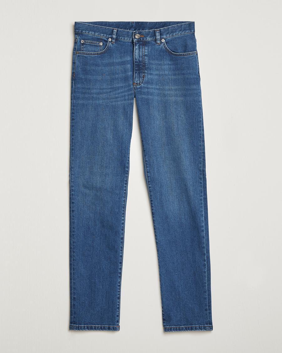 Herr | Jeans | Zegna | Slim Fit Stretch Denim Jeans Stone Wash