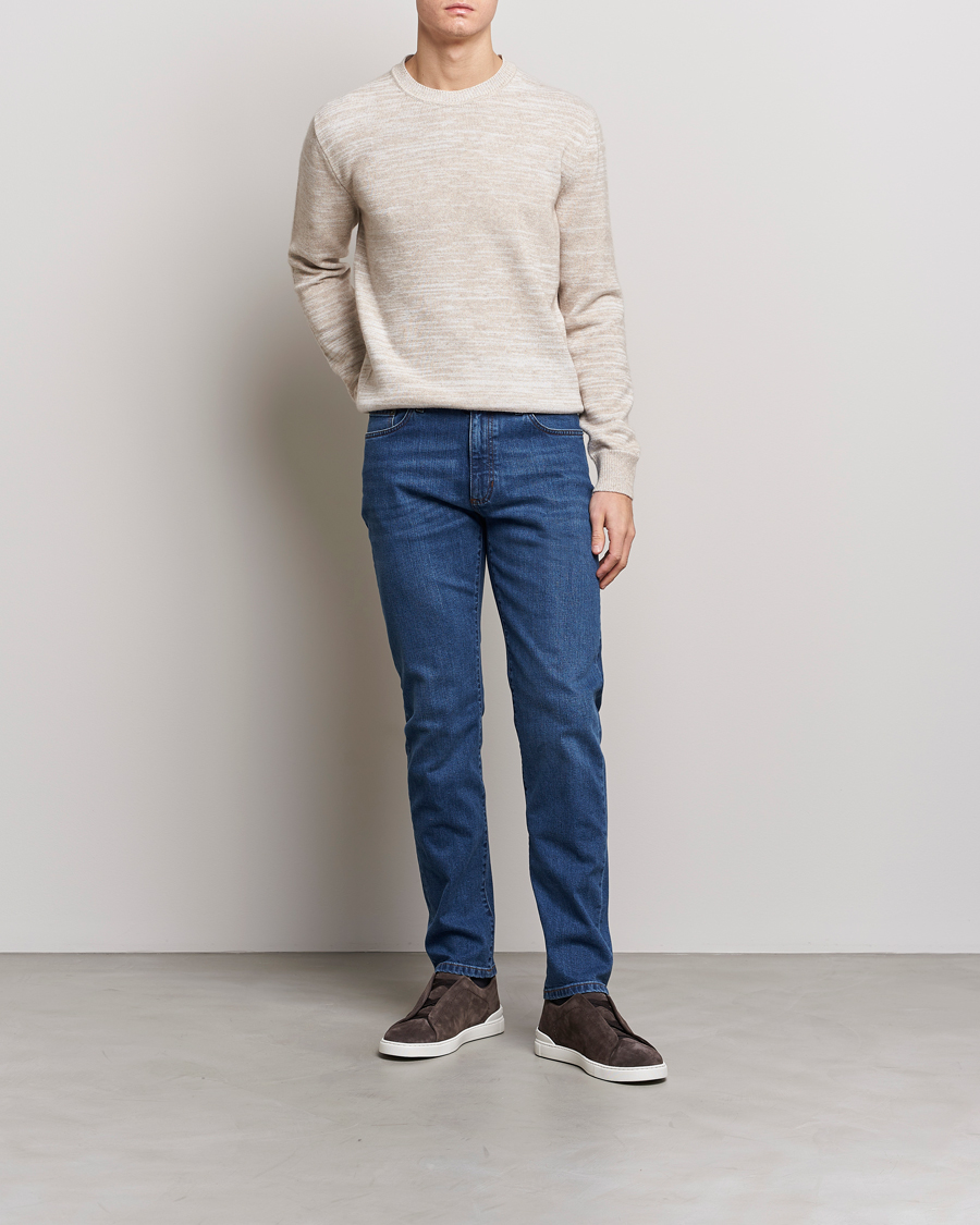 Herr | Jeans | Zegna | Slim Fit Stretch Denim Jeans Stone Wash