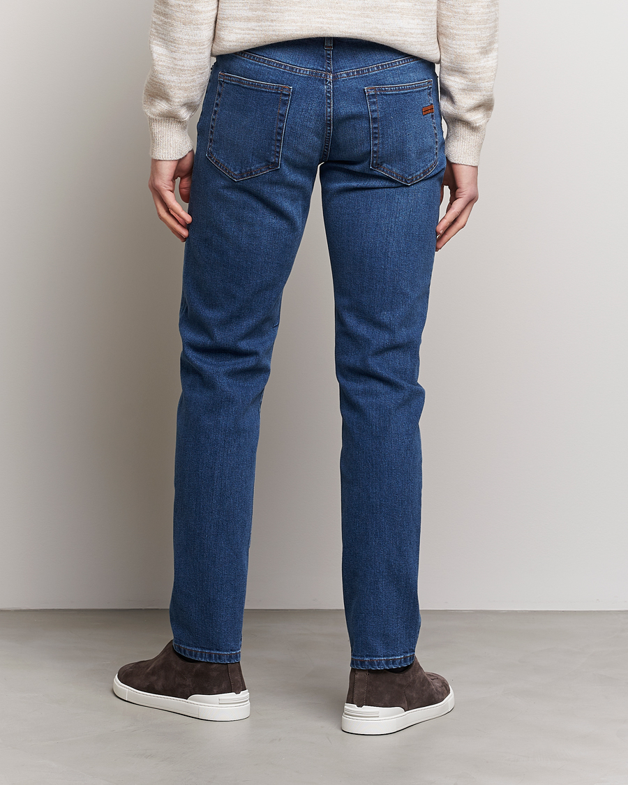 Herr | Jeans | Zegna | Slim Fit Stretch Denim Jeans Stone Wash