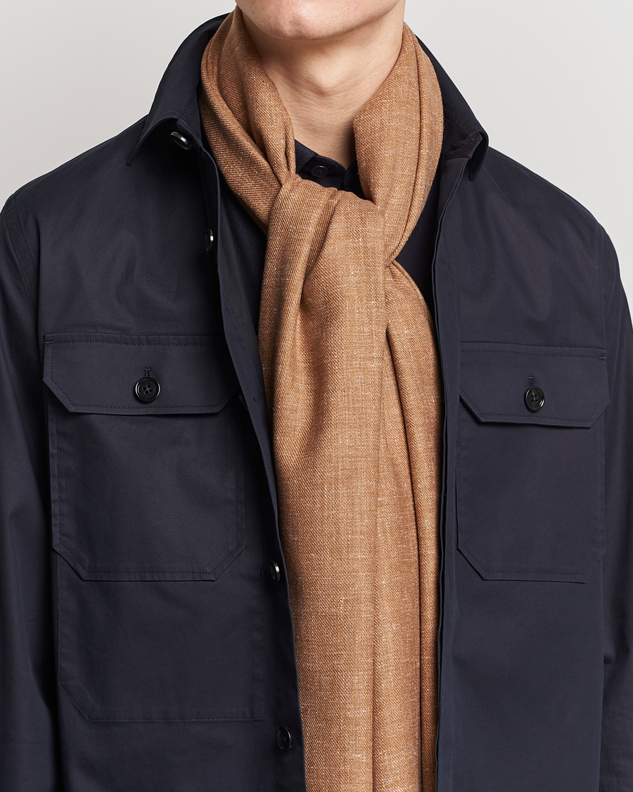 Herr | Zegna Oasi Cashmere/Linen Scarf Beige | Zegna | Oasi Cashmere/Linen Scarf Beige