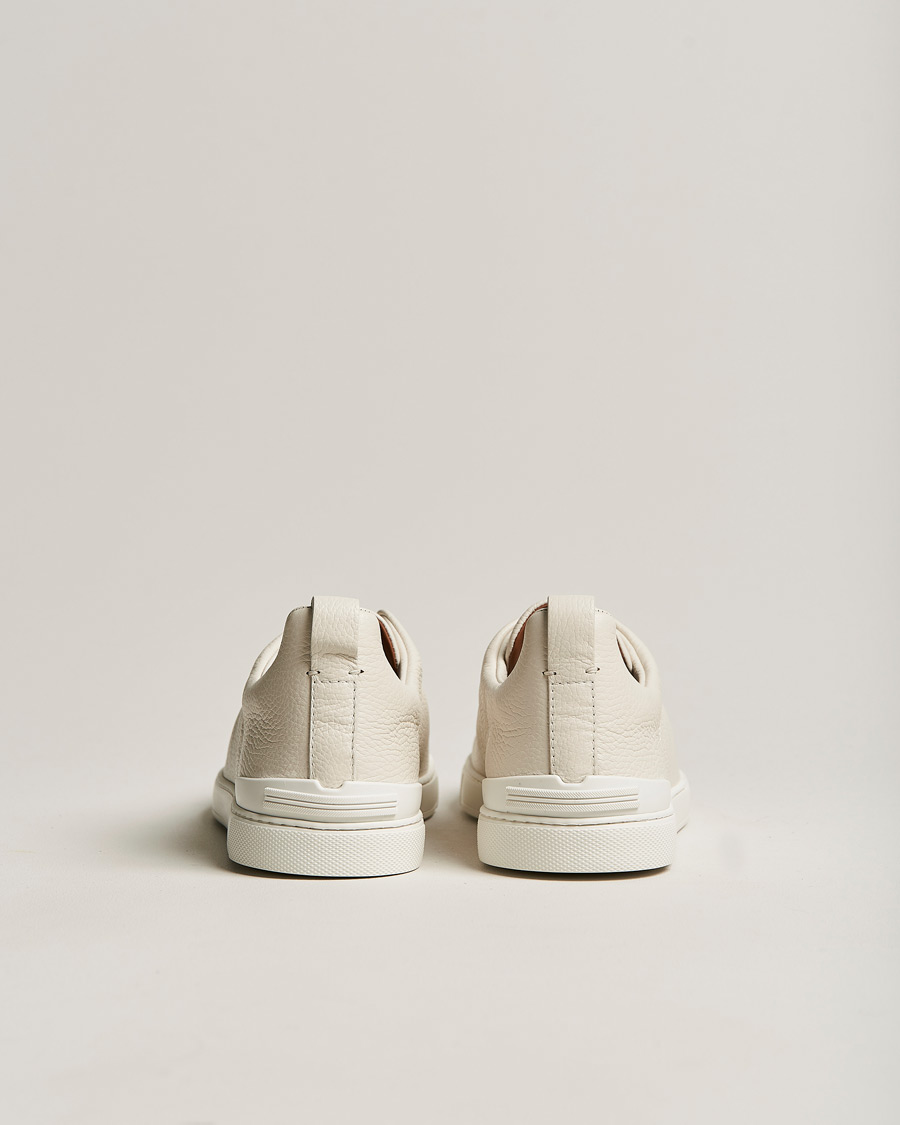 Herr | Sneakers | Zegna | Triple Stitch Sneakers White Deerskin