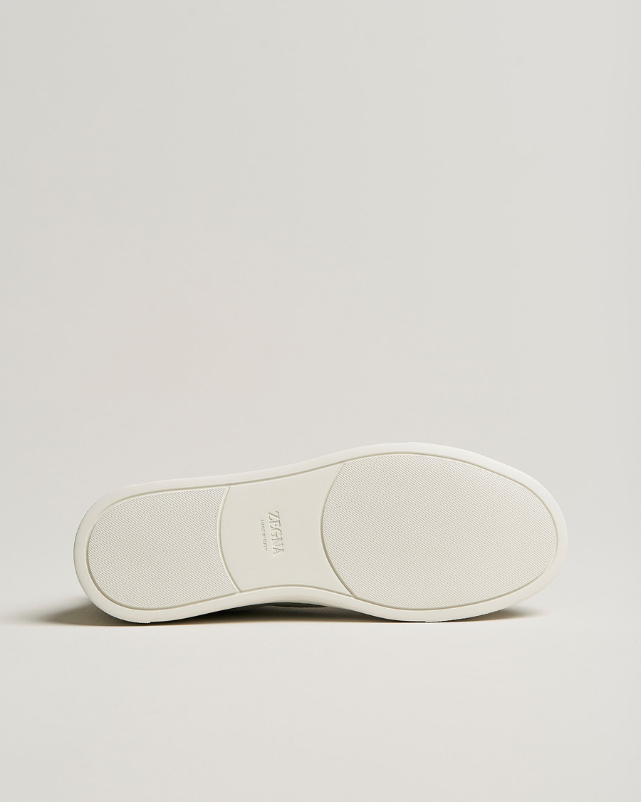 Herr | Zegna Triple Stitch Sneakers Olive Suede | Zegna | Triple Stitch Sneakers Olive Suede