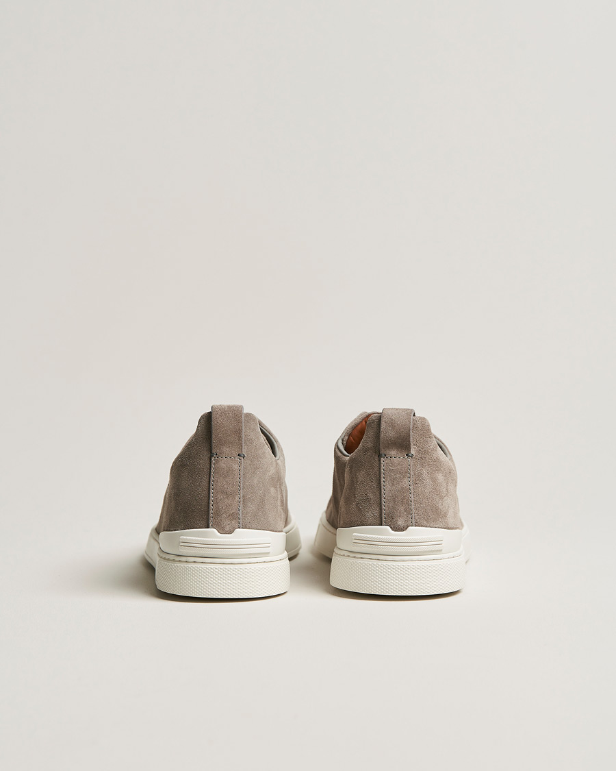 Herr | Zegna Triple Stitch Sneakers Grey Suede | Zegna | Triple Stitch Sneakers Grey Suede