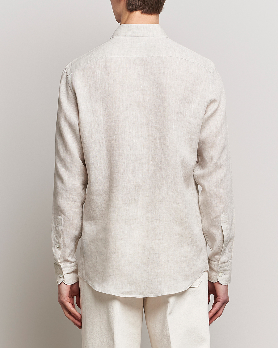 Herr | Skjortor | Zegna | Slim Fit Linen Shirt Light Beige