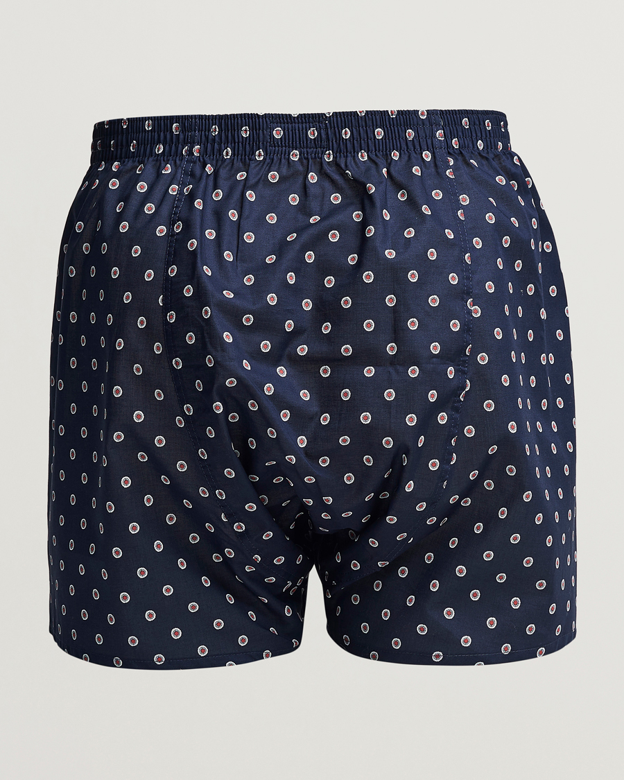 Herr | Underkläder | Derek Rose | Classic Fit Woven Cotton Boxer Shorts Navy