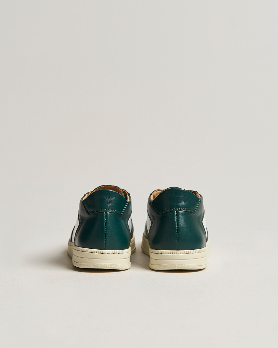 Herr | C.QP Cingo Leather Sneaker White/Bottle Green | CQP | C.QP Cingo Leather Sneaker White/Bottle Green