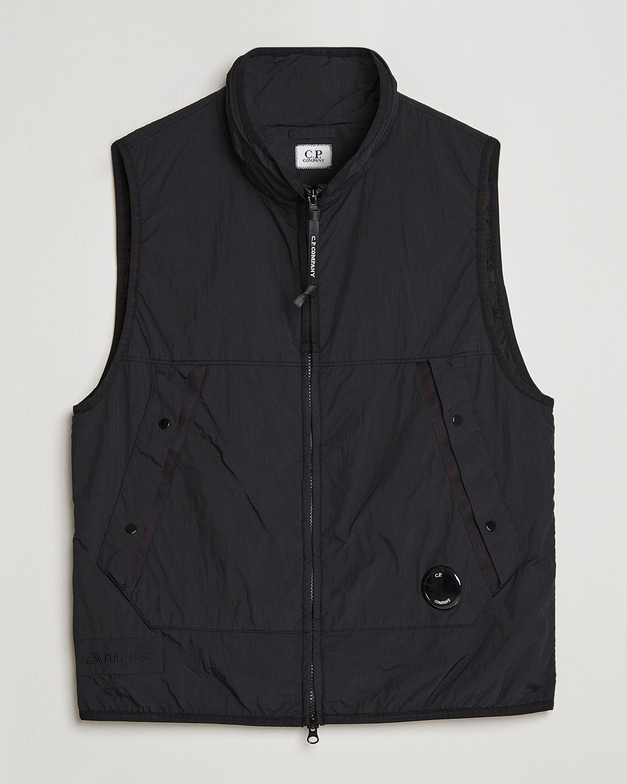 Herr | C.P. Company Polartek G.D.P.Nylon Vest Black | C.P. Company | Polartek G.D.P.Nylon Vest Black