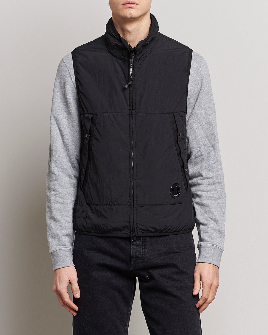 Herr | C.P. Company Polartek G.D.P.Nylon Vest Black | C.P. Company | Polartek G.D.P.Nylon Vest Black