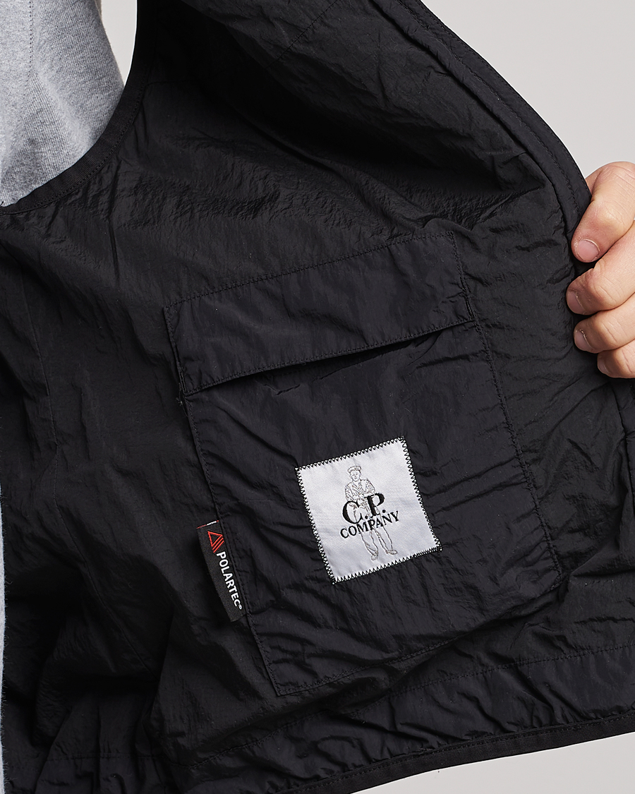 Herr | C.P. Company Polartek G.D.P.Nylon Vest Black | C.P. Company | Polartek G.D.P.Nylon Vest Black